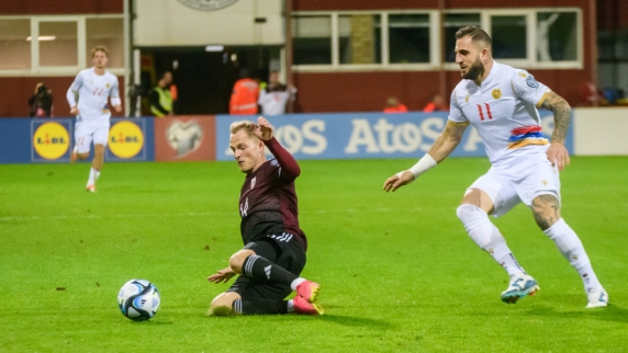 <b>Латвия</b> обыграла Армению в матче квалификаций чемпионата Европы по футболу