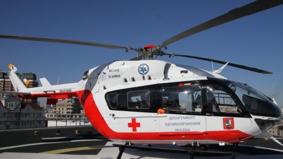 <b>Первый санитарный вертолет</b> в Москве отмечает 10-летний юбилей