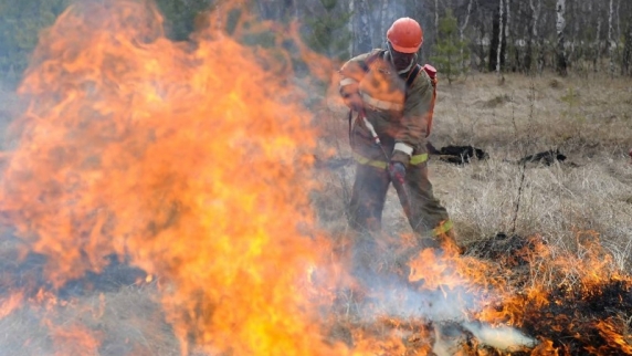 В Магаданской области спасателям удалось локализовать природный пожар