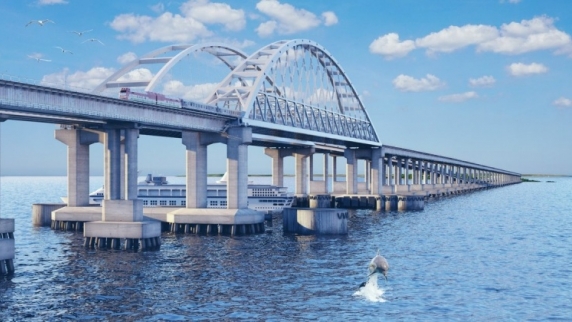 Завершено строительство автоподходов к мосту в Крым