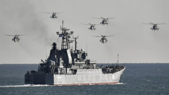 Развожаев: Черноморский <b>флот</b> проводит учения с применением реактивных бомбомётов