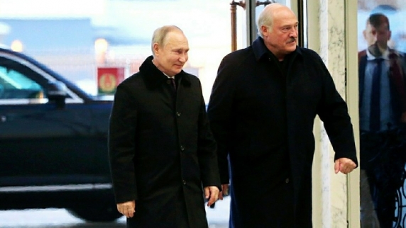 Путин и Лукашенко проводят переговоры в Русском музее в Петербурге