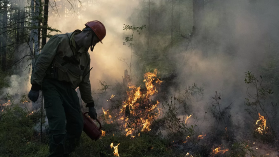 Глава Бурятии Цыденов: на севере республики рядом с посёлком Таксимо тушат лесной пожар