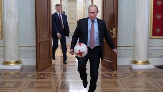 Владимир Путин принимает в Кремле высокопоставленных гостей Чемпионата мира по футболу FIF...