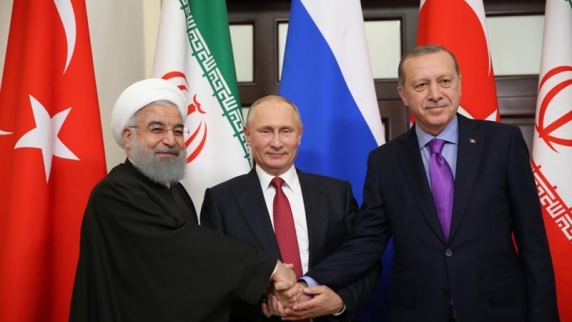 <b>Переговоры</b> лидеров России, Турции и Ирана