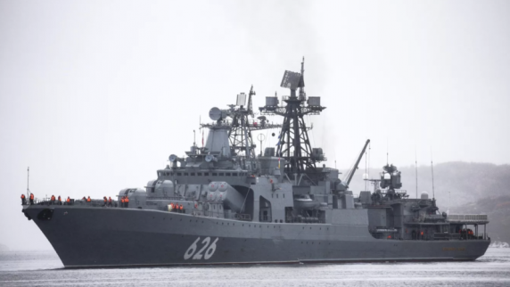 Ракетные крейсеры ВМФ России провели учения в Средиземном море