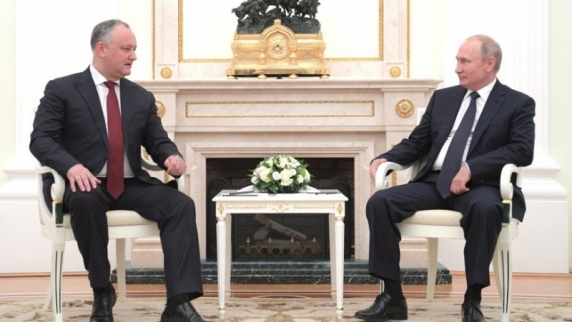 Владимир Путин отметил вклад Игоря Додона в развитие торговли между Молдавией и Россией