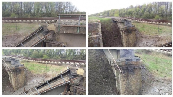 Глава Курской области показал <b>фото</b>графии повреждённого в результате диверсии моста