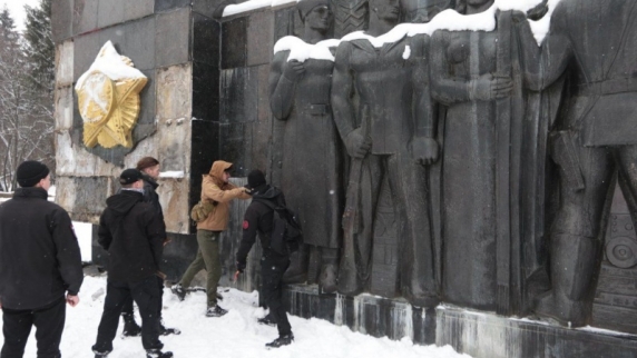 Во Львове осквернили мемориал советским воинам