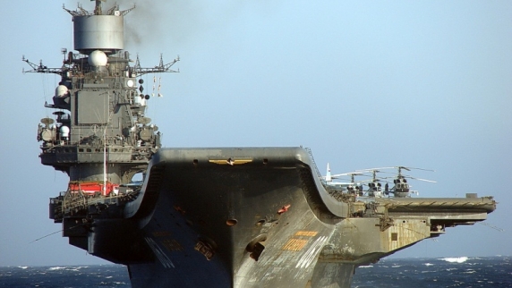 Видео: "Адмирал Кузнецов" уничтожит эскадру одним залпом