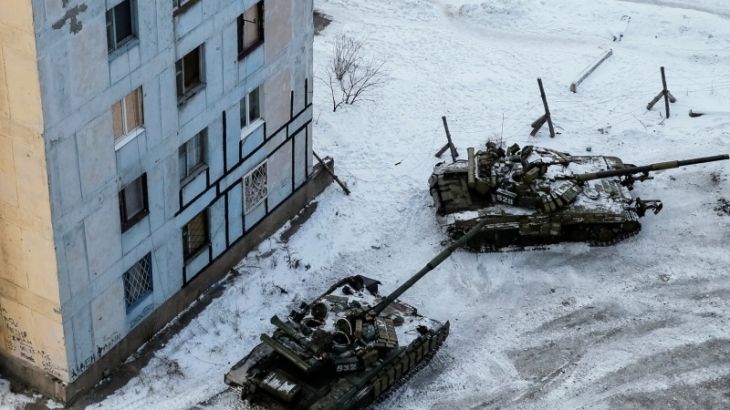 Украинские танки вошли в город Авдеевка