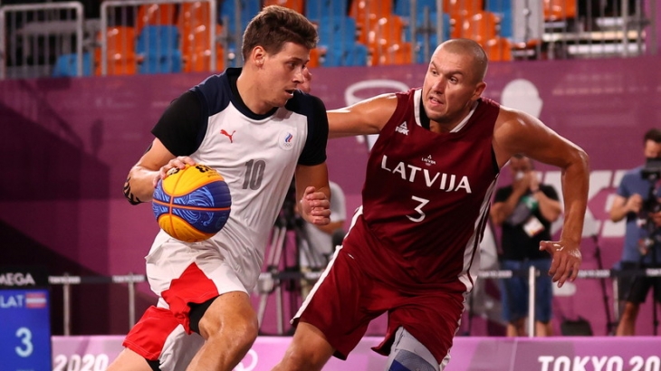 Мужская сборная России завоевала серебро ОИ в Токио в баскетболе 3×3