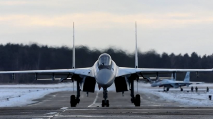 Россия завершила переброску истребителей Су-35 в Белоруссию