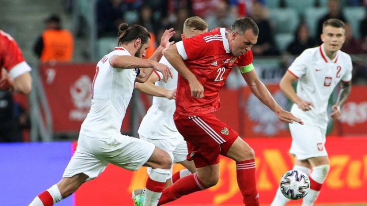 Сборные России и Польши по футболу сыграли вничью в контрольном матче