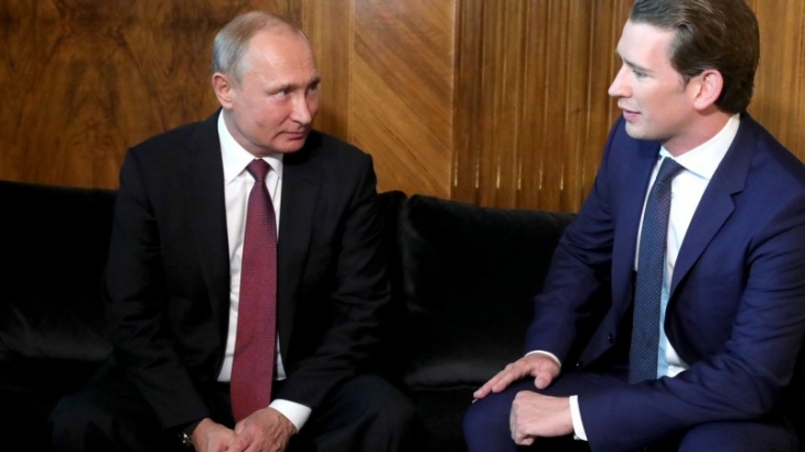 Владимир Путин и канцлер Австрии Себастьян Курц провели переговоры в Петербурге