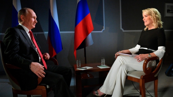 Тему мнимого влияния России на президентскую кампанию США вновь подняла ведущая NBC в интервью с Владимиром Путиным