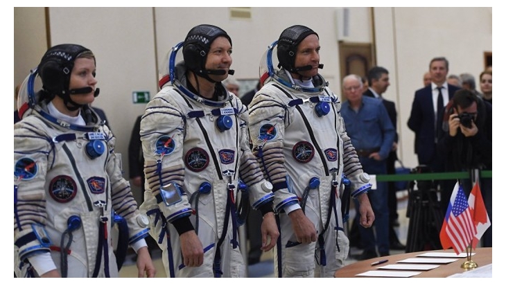 Члены новой экспедиции присоединились к своим коллегам на МКС