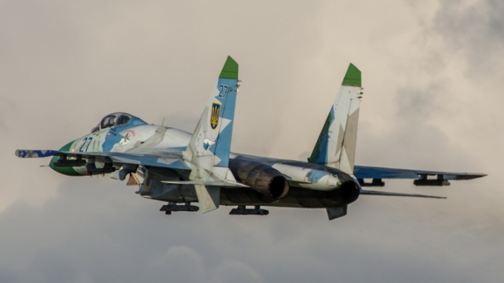 В Винницкой области разбился истребитель Су-27 украинских ВВС