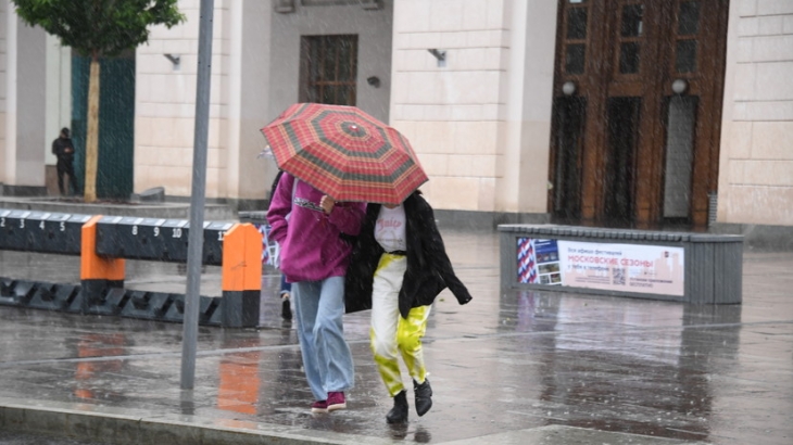 МЧС предупредило о сильном дожде, грозе и ветре в Москве
